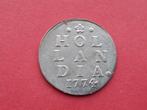 Dubbele wapenstuiver 1774 Holland, Postzegels en Munten, Munten | Nederland, Vóór koninkrijk, Zilver, Ophalen of Verzenden, 10 cent