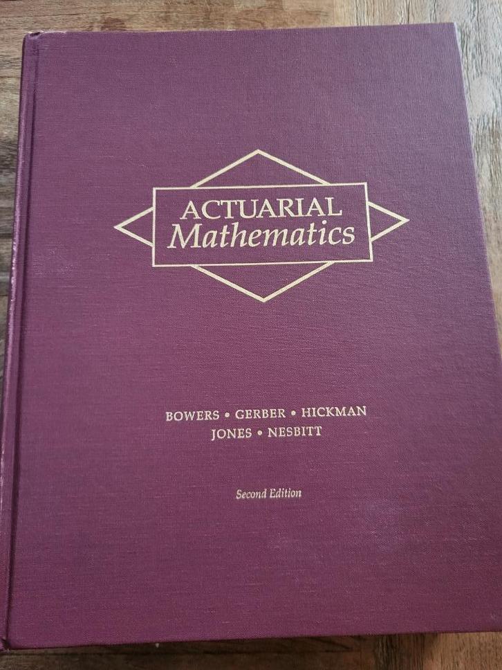 Actuarial Mathematics, Boeken, Wetenschap, Gelezen, Overige wetenschappen, Ophalen of Verzenden