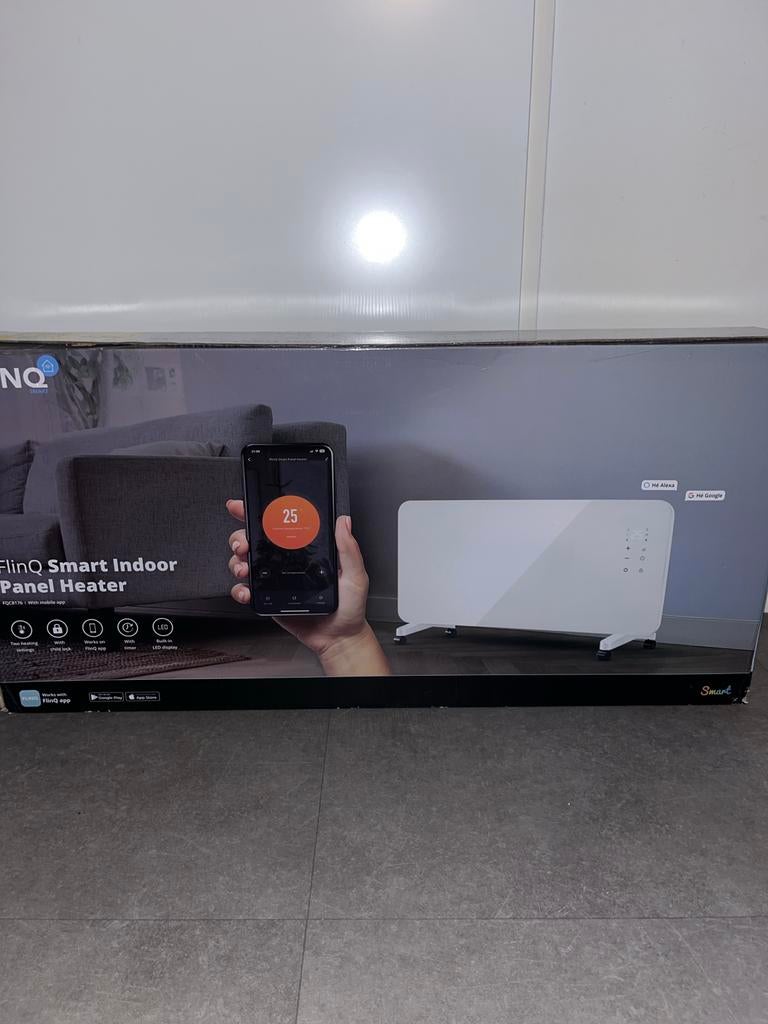 FlinQ Smart Indoor Paneelverwarming - Nieuw in doos, Huis en Inrichting, Kachels, Ophalen, Overige soorten, Elektrisch, Nieuw