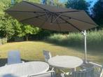 Parasol  antraciet grijs, Tuin en Terras, Parasols, Ophalen, Overige typen, Zo goed als nieuw, 3 tot 4 meter