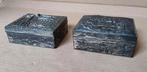 2 oude Japanse zilver Snuisterij Sieradendoosjes, Antiek en Kunst, Ophalen of Verzenden, Zilver
