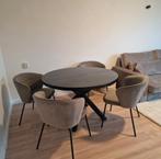 Set eettafel & stoelen bepurehome, Huis en Inrichting, Tafels | Eettafels, Ophalen, Rond, 100 tot 150 cm