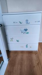 Ikea Malm ladekast met 4 lades wit. zitten wat stickers op, Ophalen, Gebruikt, 50 tot 100 cm, 3 of 4 laden