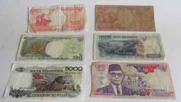 5- Soorten: INDONESIA -BILLS /NOTAS /BANKBILJETTEN-Rupiah beschikbaar voor biedingen