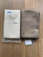 2x verduisterende gordijnen Wehkamp ecru en taupe 145/270 ps, 200 cm of meer, Nieuw, Ophalen of Verzenden, Crème