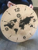 Wereld klok, Ophalen of Verzenden, Zo goed als nieuw, Analoog, Wandklok