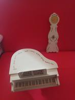 Vintage Lunby houten piano en staande klok jaren 70, Ophalen of Verzenden, Gebruikt, Poppenhuis