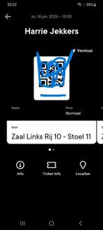 Harrie Jekkers 2 kaartjes op zondag 14 Juni 2026, Tickets en Kaartjes, Twee personen, Juni, Levenslied