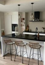 3 prachtige barstoelen!, Huis en Inrichting, Barkrukken, 2 krukken, Ophalen of Verzenden, Zo goed als nieuw, 60 tot 90 cm