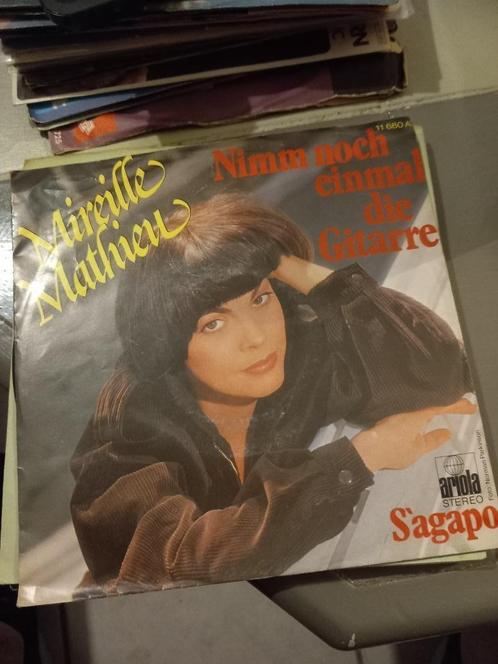 mireille mathieu s agapo / nimm noch einmal die gitarre, Cd's en Dvd's, Vinyl | Nederlandstalig, Gebruikt, Levenslied of Smartlap