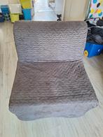 Lycksele slaapstoel Ikea met donker grijze hoes, Huis en Inrichting, Slaapkamer | Slaapbanken, Ophalen, 90 cm, Eenpersoons, Zo goed als nieuw