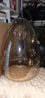 Set van 3 glazen hanglampen, Huis en Inrichting, Lampen | Hanglampen, Ophalen, Modern, Minder dan 50 cm, Glas