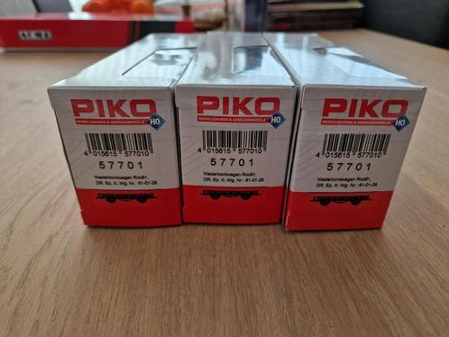 Piko 57701 H0 - 3x Niederbordwagen Roo61 DR, Hobby en Vrije tijd, Modeltreinen | H0, Zo goed als nieuw, Wagon, Gelijkstroom, Piko