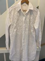 WIT KATOEN FLORAL TUNIEK, MAAT; L/XL, Ophalen of Verzenden, Zo goed als nieuw, Maat 42/44 (L), Wit