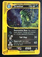 Tyranitar H28/H32 Holo - Aquapolis, Ophalen of Verzenden, Gebruikt, Losse kaart