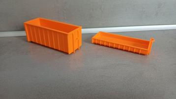 Herpa 2 oranje afrolcontainers hoog en laag beschikbaar voor biedingen