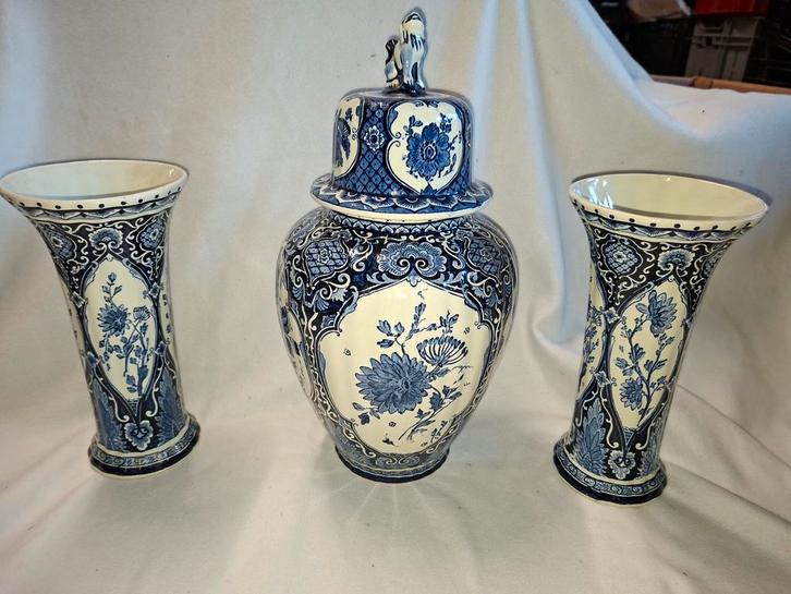 Delfts Blauw Kaststel van Boch, Antiek en Kunst, Antiek | Vazen, Ophalen of Verzenden