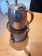 Theepot warmhoud brander, Antiek en Kunst, Antiek | Tin, Ophalen of Verzenden