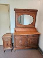 Wascommode Jugendstil en bijbehorend nachtkastje, Antiek en Kunst, Antiek | Meubels | Kasten, Ophalen