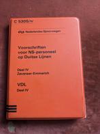 NS voorschriften NS personeel Zevenaar - Emmerich, Ophalen of Verzenden, Trein, Overige typen