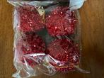 4 Kerstballen 'Glitter' Rood Nieuw in de Verpakking, Ophalen of Verzenden, Nieuw