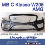 W205 C43 AMG Voorbumper Mercedes C Klasse 2014-2018 PDC OEM, Gebruikt, Ophalen of Verzenden, Bumper, Mercedes-Benz