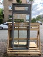 uitzetraam met glasvak onder kozijn 970 b x 2515 h, Ophalen, Nieuw, Hout, Raamkozijn
