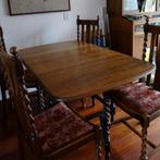 Antieke eethoek, Huis en Inrichting, Tafels | Eettafels, Ophalen, Engels Antiek, Gebruikt, 100 tot 150 cm