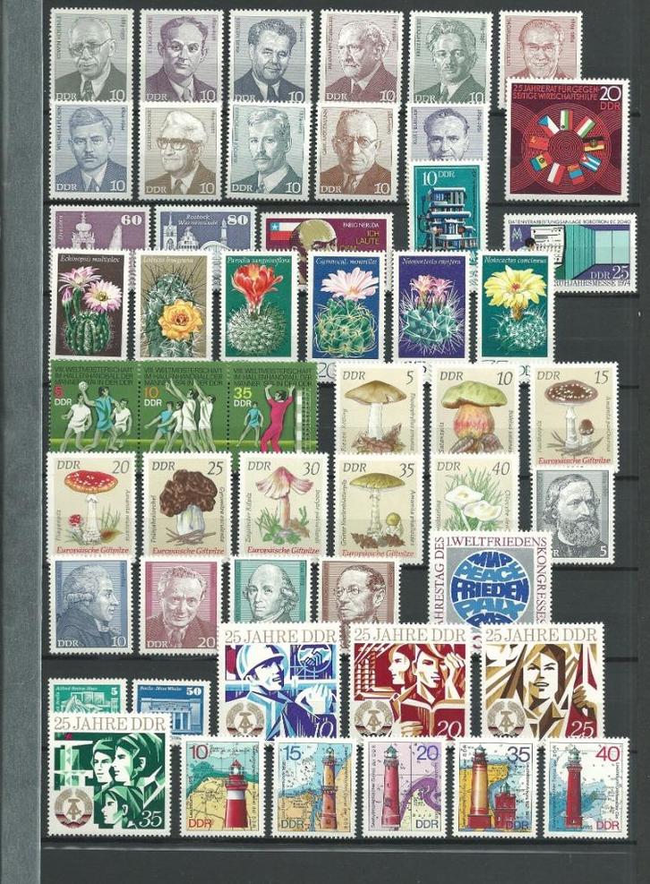DDR, jaargang 1974, helemaal kompleet, Postfris., Postzegels en Munten, Postzegels | Europa | Duitsland, Postfris, DDR, Verzenden