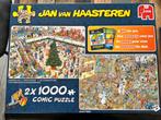 2x 1000 puzzel - Jan van Haasteren, Ophalen of Verzenden, Zo goed als nieuw
