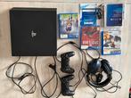 PS4 Pro + 2 Controllers, Headset & Games!, Met games, Met 2 controllers, Ophalen of Verzenden, Zo goed als nieuw