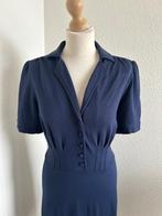 King Louie maat XL blauwe milano diner dress 2618, Blauw, Maat 46/48 (XL) of groter, Ophalen of Verzenden, Zo goed als nieuw