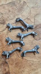 Vintage Messenleggers Leeuw - Set van 6, Ophalen of Verzenden