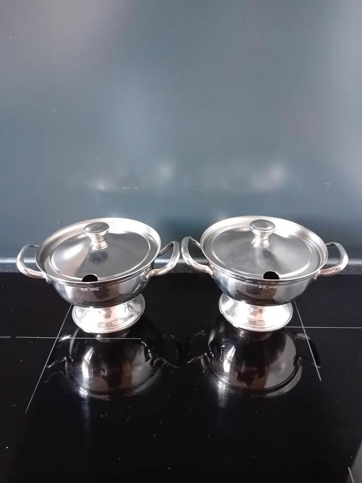 2 x alessi soepkom met deksel, Huis en Inrichting, Keuken | Servies, Zo goed als nieuw, Kom(men), Overige stijlen, Overige materialen