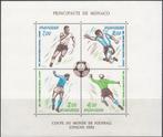 Voetbal blok Monaco WK 1982 postfris, Postzegels en Munten, Postzegels | Thematische zegels, Sport, Ophalen, Postfris