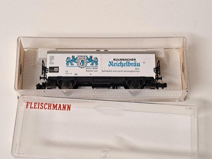 Fleischmann koelwagon Kulmbacher, art. 8326 K, Hobby en Vrije tijd, Modeltreinen | N-Spoor, Zo goed als nieuw, Wagon, Gelijkstroom