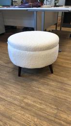 White Teddy Bear Poefen, Huis en Inrichting, Ophalen, Rond, 75 tot 100 cm, Zo goed als nieuw