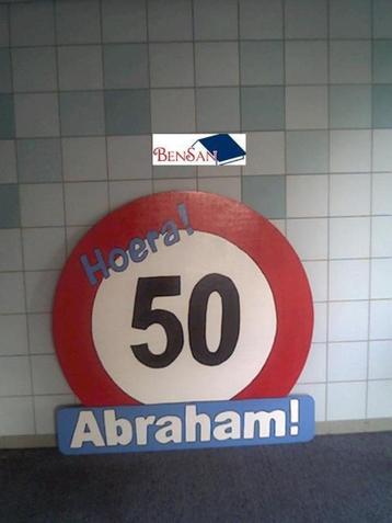 verjaardagbord 50 jaar abraham verjaardag bord bensan enter beschikbaar voor biedingen