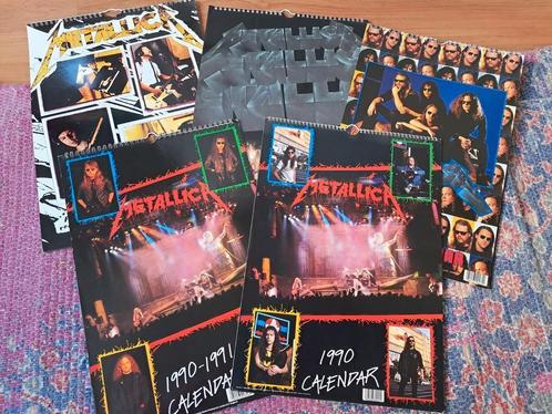 Metallica XL kalenders vintage jaren 90 5x, Verzamelen, Muziek, Artiesten en Beroemdheden, Zo goed als nieuw, Kleding, Ophalen of Verzenden