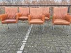 Vintage design Eetkamerstoelen Bert Plantagie Design Arc, Huis en Inrichting, Ophalen, Gebruikt, Bruin, Vintage retro mancave design