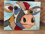 Koeienkunst: Kleurrijk Schilderij, Antiek en Kunst, Kunst | Schilderijen | Modern, Ophalen