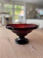 Antieke Glazen Schaal op Voet - 24cm, Antiek en Kunst, Antiek | Schalen, Ophalen of Verzenden