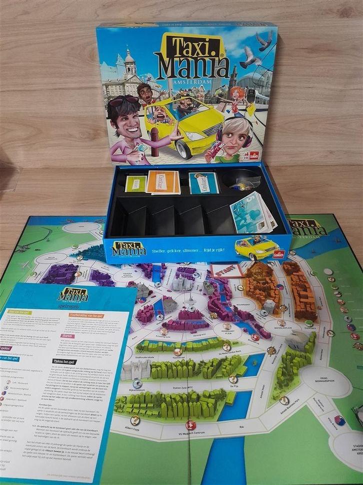 taxi mania amsterdam [s1235], Hobby en Vrije tijd, Gezelschapsspellen | Bordspellen, Zo goed als nieuw, Ophalen of Verzenden