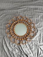 Nieuwe Bamboe Spiegel, Huis en Inrichting, Woonaccessoires | Spiegels, Minder dan 50 cm, Rond, Nieuw, Ophalen of Verzenden