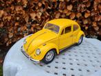 1:18 OPRUIMING! Volkswagen Kever uit 1967 Geel Road Tough, Hobby en Vrije tijd, Modelauto's | 1:18, Ophalen of Verzenden, Gebruikt