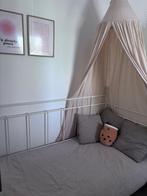 Witte meisjesbed 90x200, Huis en Inrichting, Slaapkamer | Bedden, Ophalen, Gebruikt, 90 cm, Eenpersoons