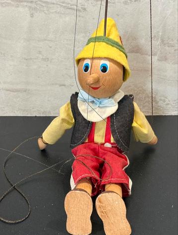 Vintge Houten Marionet Pinokio beschikbaar voor biedingen