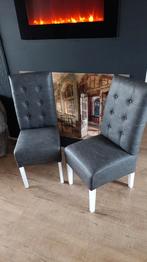 Mooie set leren stoelen met ring - Nieuw!, Ophalen