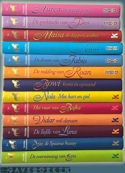 Gouden Paarden - Christine Linneweever - Kluitman - 13x  HC, Boeken, Kinderboeken | Jeugd | 10 tot 12 jaar, Gelezen, Ophalen of Verzenden