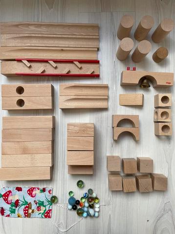 HABA knikkerbaan grote basisset mét knikkers beschikbaar voor biedingen